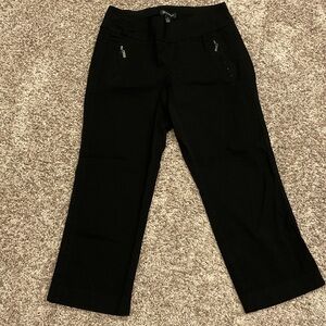 INC International Concepts Black Capri Pants, Size 10